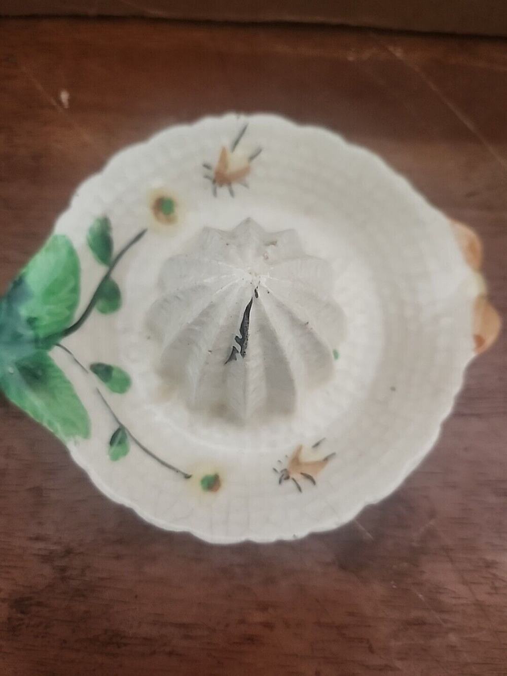 Antique Japanese Celadon Crackle Glaze Juicer